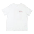 LEVI'S Mens White XL Graphic T-Shirt Short Sleeve Crew Neck Sports Style