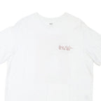 LEVI'S Mens White XL Graphic T-Shirt Short Sleeve Crew Neck Sports Style