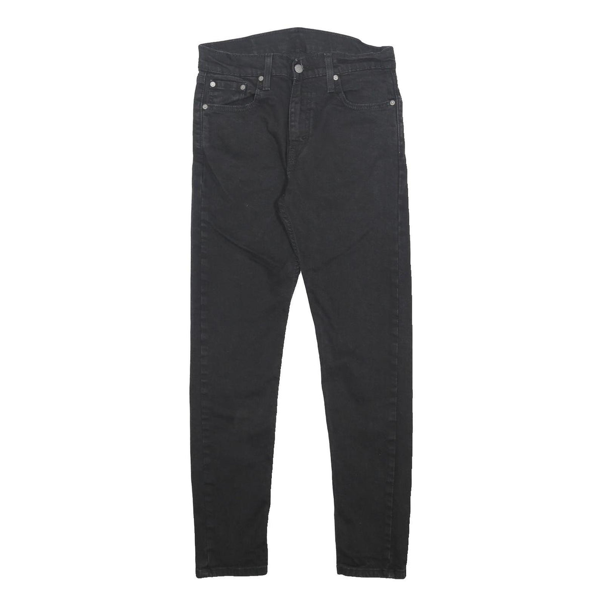 LEVI'S 512 Tapered Mens Jeans Black Slim Tapered Denim Dark W30 L29 Zip
