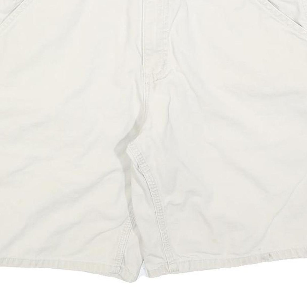 CARHARTT Mens Shorts White Casual Cotton Blend M W31 Workwear Pockets