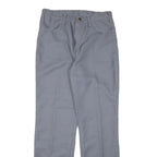 WRANGLER Mens Polyester Blend Blue Regular Straight Trousers W30 L31 Classic Zip