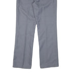 WRANGLER Mens Polyester Blend Blue Regular Straight Trousers W30 L31 Classic Zip