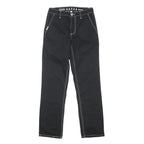 FIVE STAR Womens Regular Black Jeans Cotton Blend W28 L31 Button Pockets