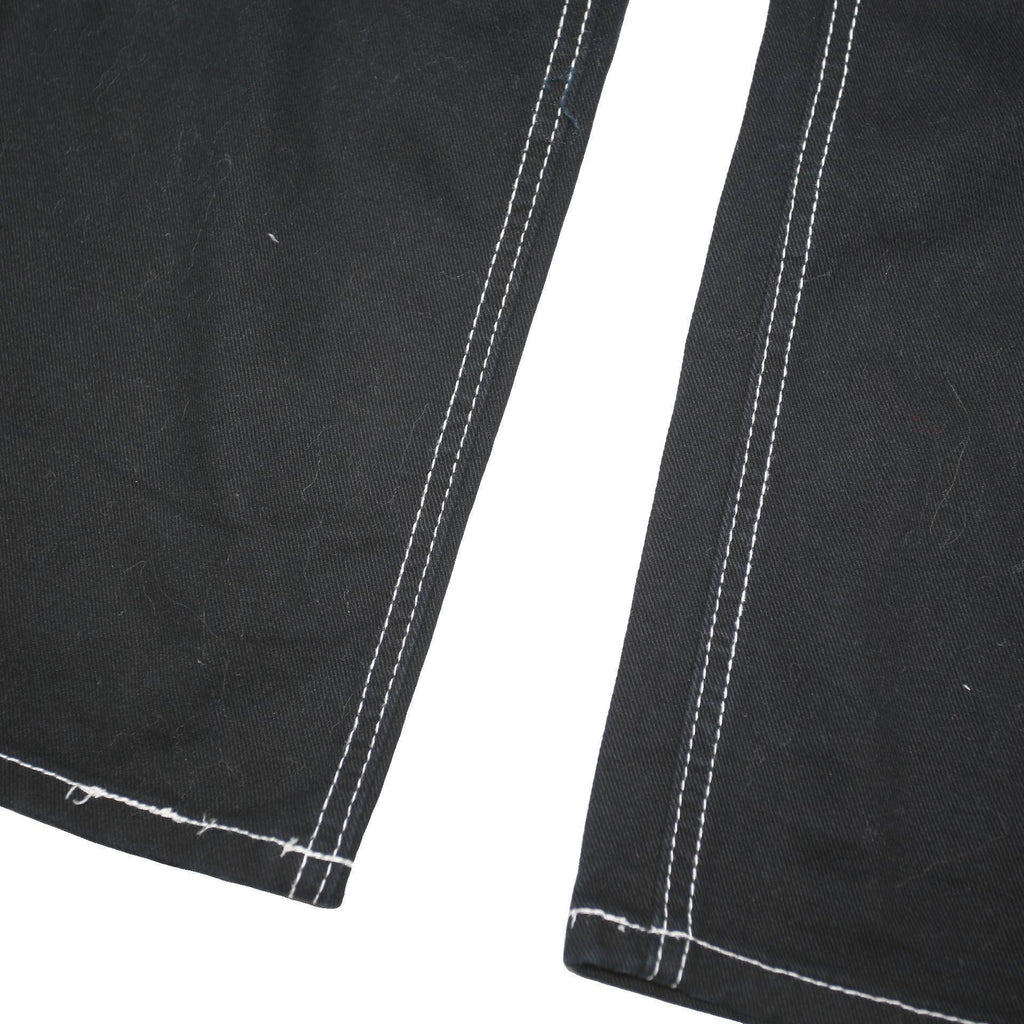 FIVE STAR Womens Regular Black Jeans Cotton Blend W28 L31 Button Pockets