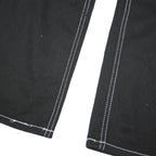FIVE STAR Womens Regular Black Jeans Cotton Blend W28 L31 Button Pockets
