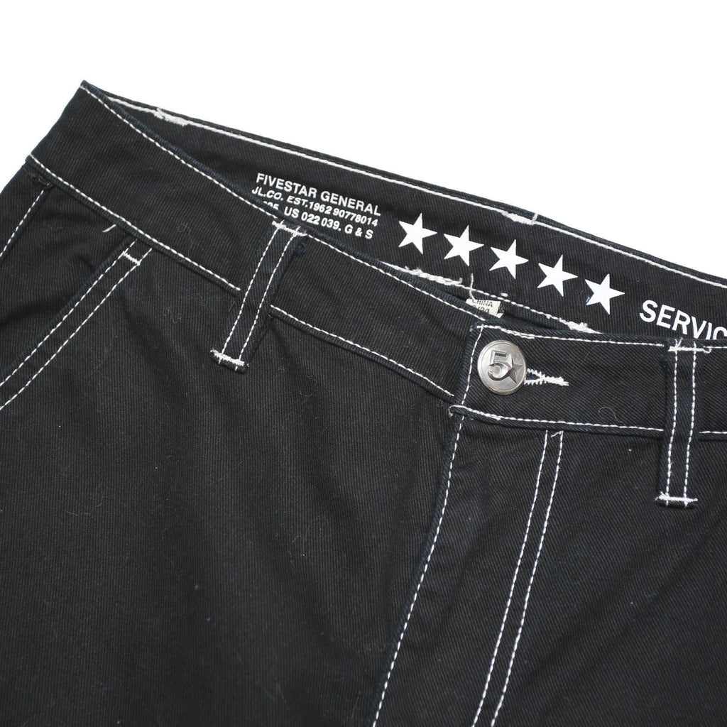 FIVE STAR Womens Regular Black Jeans Cotton Blend W28 L31 Button Pockets