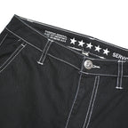 FIVE STAR Womens Regular Black Jeans Cotton Blend W28 L31 Button Pockets