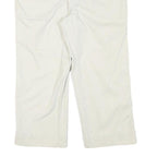 FADED GLORY Womens Shorts White Casual L W32 Cotton Blend Button Pocket