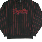 FSBN Mens Black & Red Pinstripe Loyalty Pullover Hoodie M Casual Streetwear