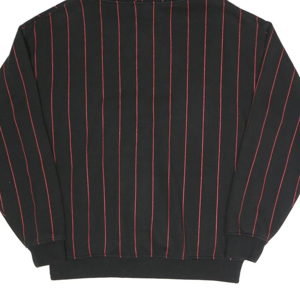 FSBN Mens Black & Red Pinstripe Loyalty Pullover Hoodie M Casual Streetwear