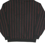 FSBN Mens Black & Red Pinstripe Loyalty Pullover Hoodie M Casual Streetwear