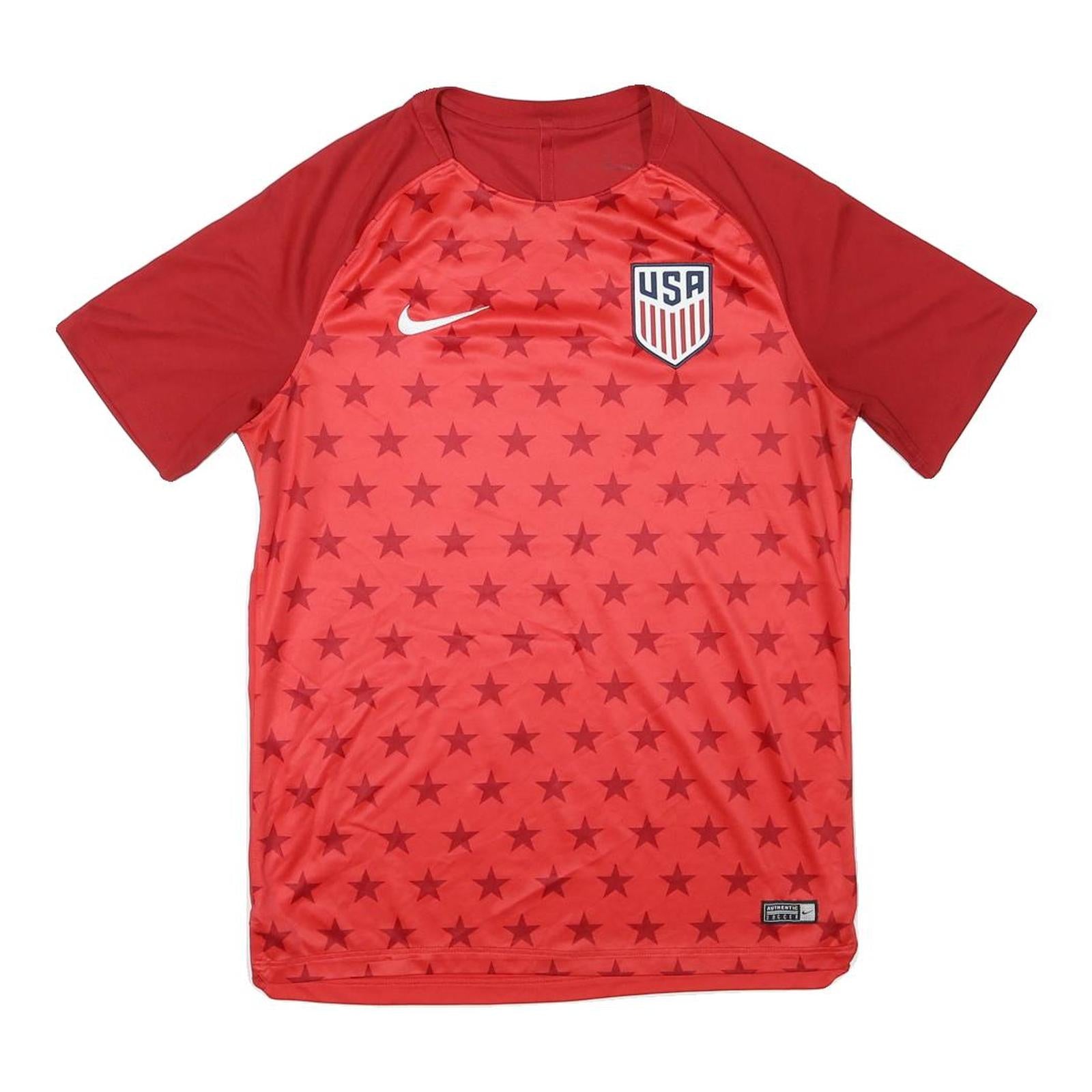 NIKE Mens Red USA Graphic T-Shirt S Short Sleeve Crew Neck Sports