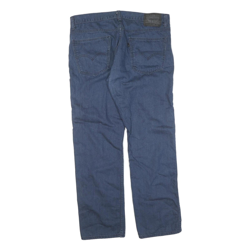 LEVI'S 513 Mens Jeans Blue Regular Straight Denim Medium W36 L32 Classic Style
