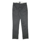 LEVI'S Mens Cotton Blend Slim Black Trousers W30 L30 Zip Closure Casual Wear