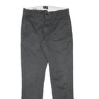 LEVI'S Mens Cotton Blend Slim Black Trousers W30 L30 Zip Closure Casual Wear