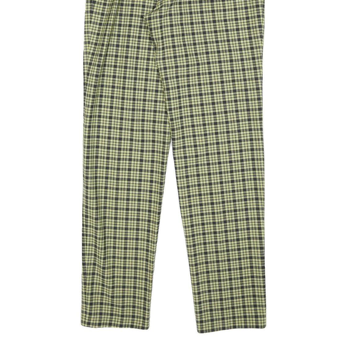ELLE ET LYI Womens Regular Fit Black & Yellow Checked Trousers W30 L32 Stylish