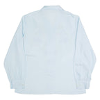 ROSE BRAND Embroidered Womens Blouse Shirt Blue Collared 90s M