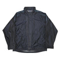 ADIDAS Mens Black & Navy Zip Up Sports Jacket L Polyester Blend Track Top