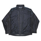 ADIDAS Mens Black & Navy Zip Up Sports Jacket L Polyester Blend Track Top