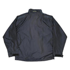 ADIDAS Mens Black & Navy Zip Up Sports Jacket L Polyester Blend Track Top