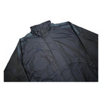 ADIDAS Mens Black & Navy Zip Up Sports Jacket L Polyester Blend Track Top