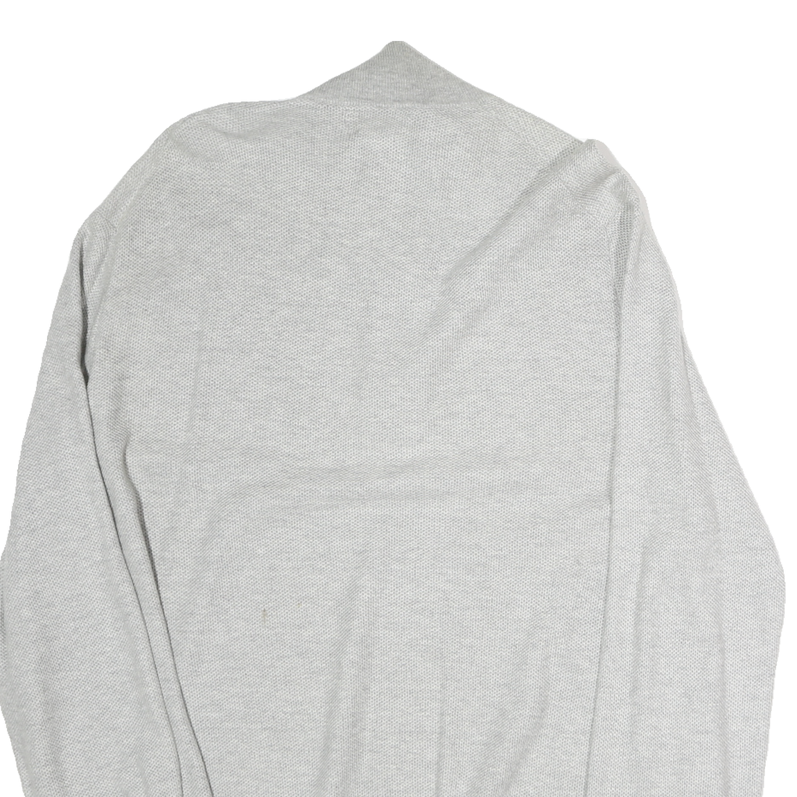 POLO RALPH LAUREN Mens Grey Cotton Patterned Half Zip Jumper XL Classic