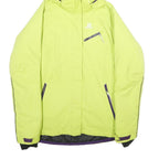 SALOMON Womens Yellow Jacket S Polyester Zip Hooded Plain Outdoor Winter