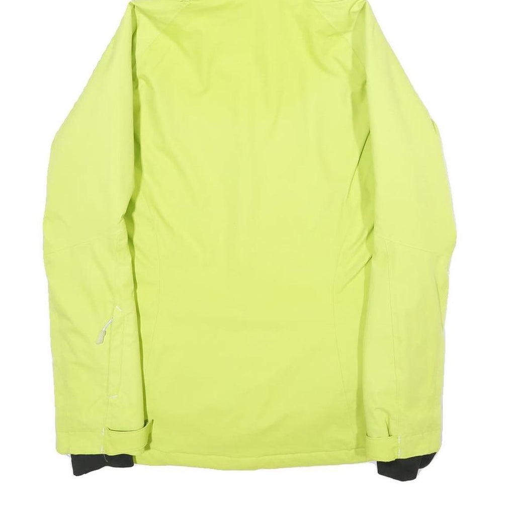 SALOMON Womens Yellow Jacket S Polyester Zip Hooded Plain Outdoor Winter