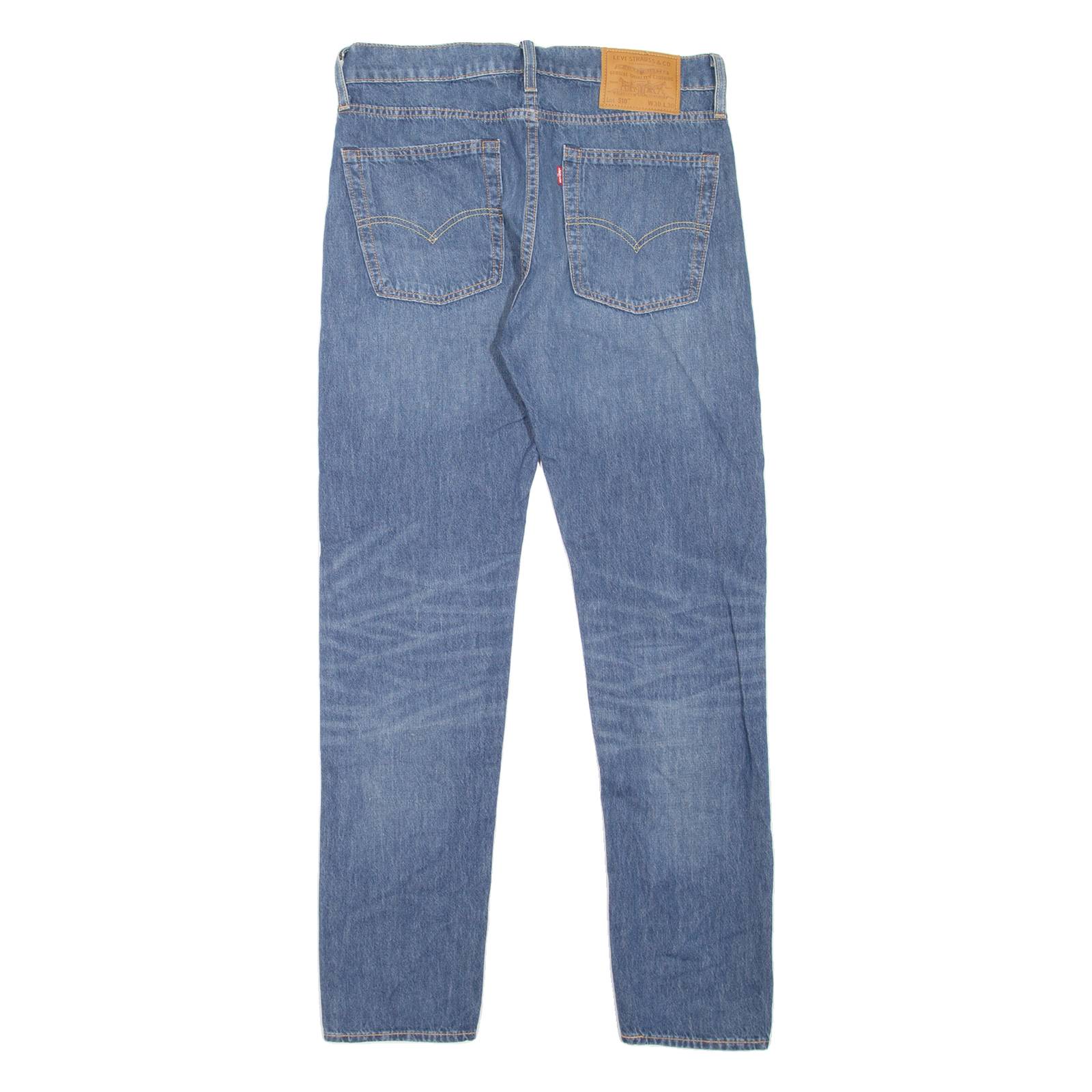 LEVI'S 510 BIG E Jeans Mens Blue Slim Skinny Stone Wash W30 L30