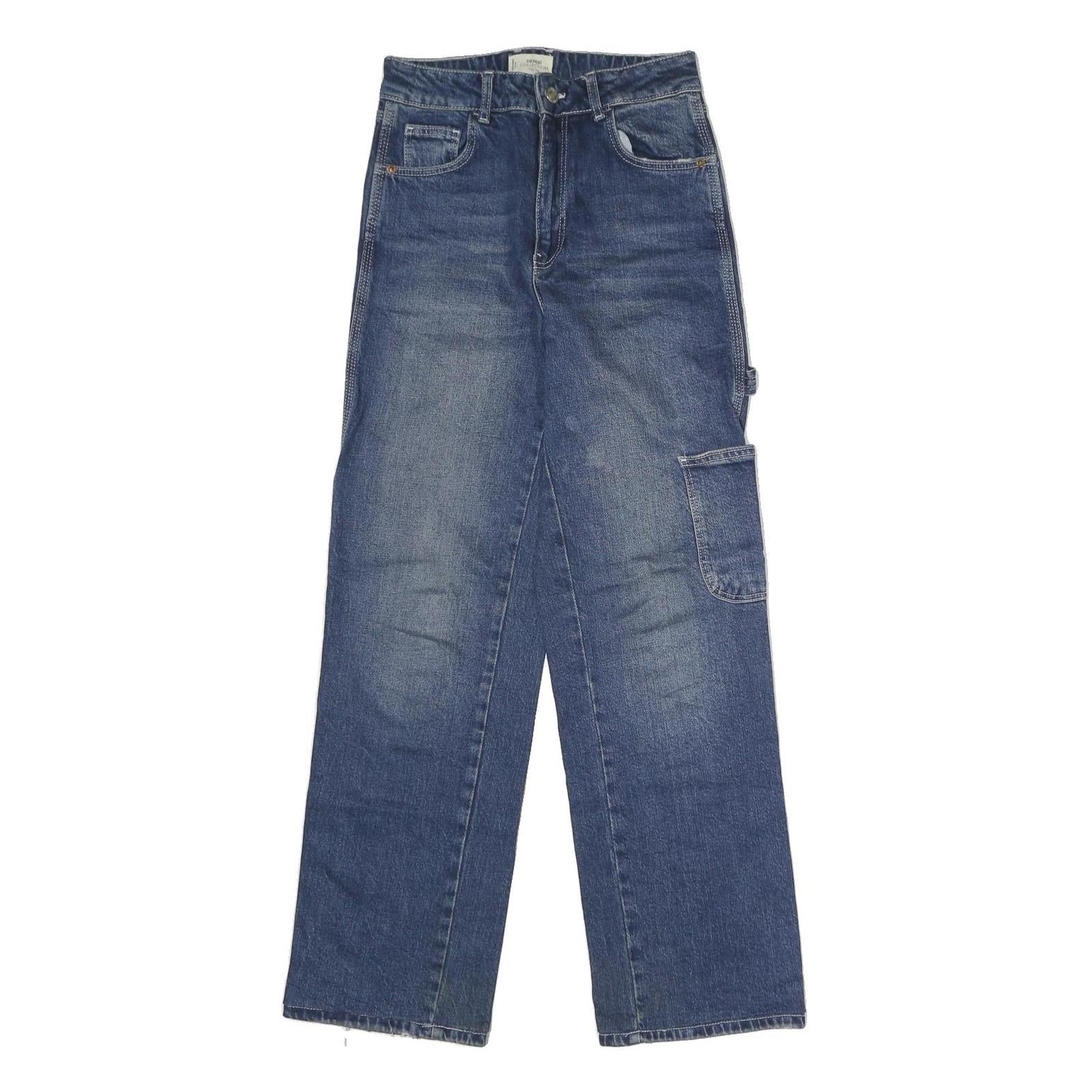 TALLY WEIJL Womens Blue Regular Straight Denim Medium W26 L28 Casual Workwear