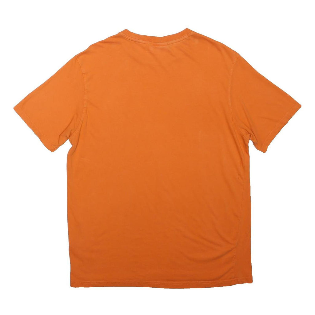 FILA Mens Orange Logo Graphic T-Shirt M Short Sleeve Crew Neck Casual