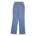 DADDYS MONEY Womens Jeans Blue Regular Straight Denim W24 L31 Buckled Pockets