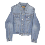 LEVI'S Mens Blue Cotton Blend Denim Jacket S Button Closure Classic Fit Vintage