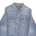 LEVI'S Mens Blue Cotton Blend Denim Jacket S Button Closure Classic Fit Vintage