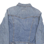 LEVI'S Mens Blue Cotton Blend Denim Jacket S Button Closure Classic Fit Vintage