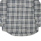 FIELD & STREAM Mens Grey & White Check Shirt XL Casual Cotton Blend Long Sleeve