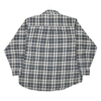 FIELD & STREAM Mens Grey & White Check Shirt XL Casual Cotton Blend Long Sleeve