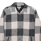 CARHARTT Womens Grey & Cream Check Shirt M Casual Durable Soft Cotton Blend