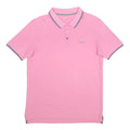 REEBOK Mens Pink Short Sleeve Plain Polo Shirt M Casual Cotton Summer