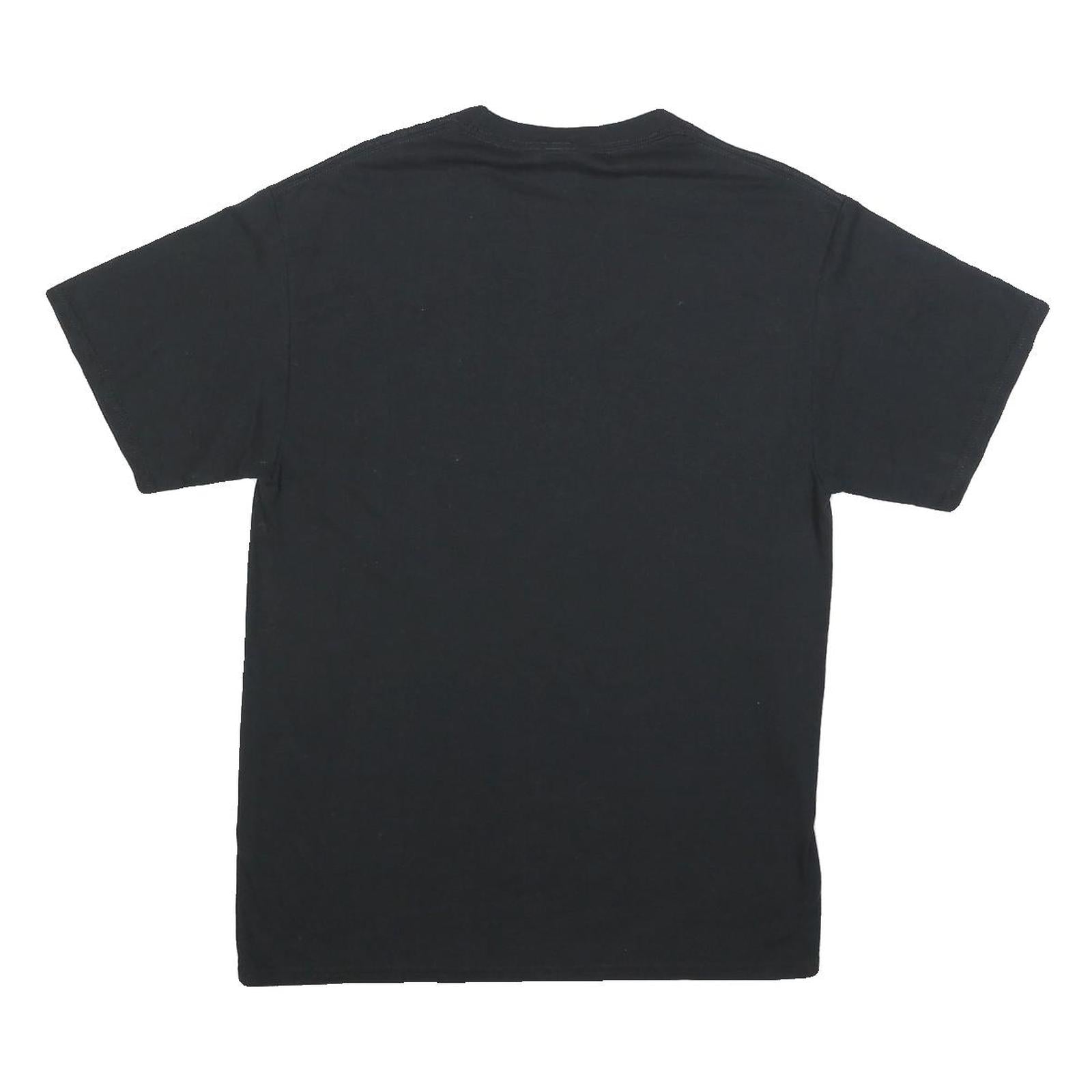 PORT & COMPANY Mens Black Cheyenne Mountain Football Graphic T-Shirt M Crew Neck