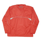 NIKE Mens Red & White Ohio State Half Zip Nylon Jacket L Storm-Fit Shell