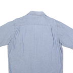 WRANGLER Mens Blue Cotton Short Sleeve Shirt M Casual Relaxed Fit Pocket