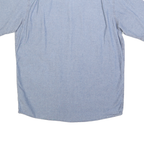 WRANGLER Mens Blue Cotton Short Sleeve Shirt M Casual Relaxed Fit Pocket