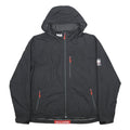 HELLY HANSEN Mens Black Outdoor Jacket 2XL Polyester Zip Hooded Lightweight