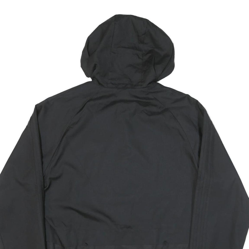 ADIDAS Mens Black Yellow Track Jacket M Polyester Plain Zip Hooded