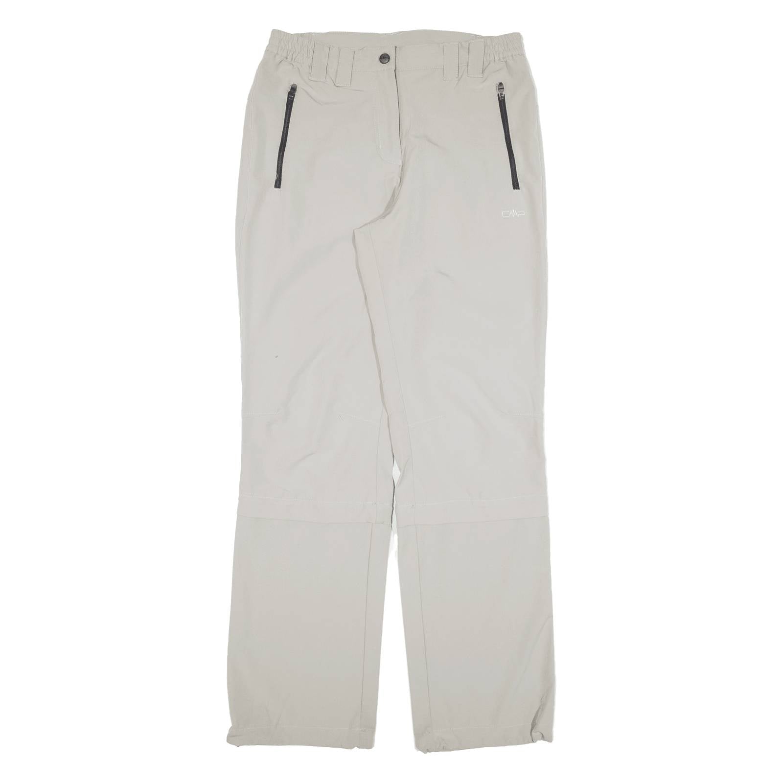 CMP Zip-off Womens Trousers Grey Regular Straight W29 L30