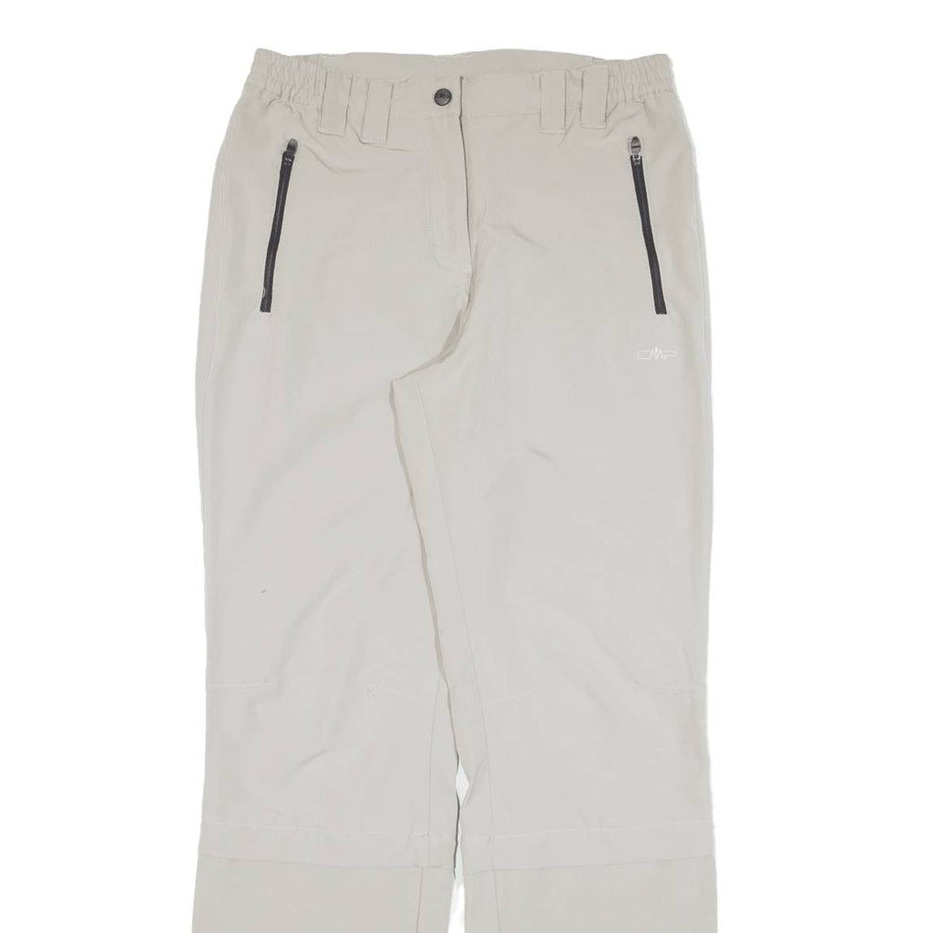CMP Zip-off Womens Trousers Grey Regular Straight W29 L30
