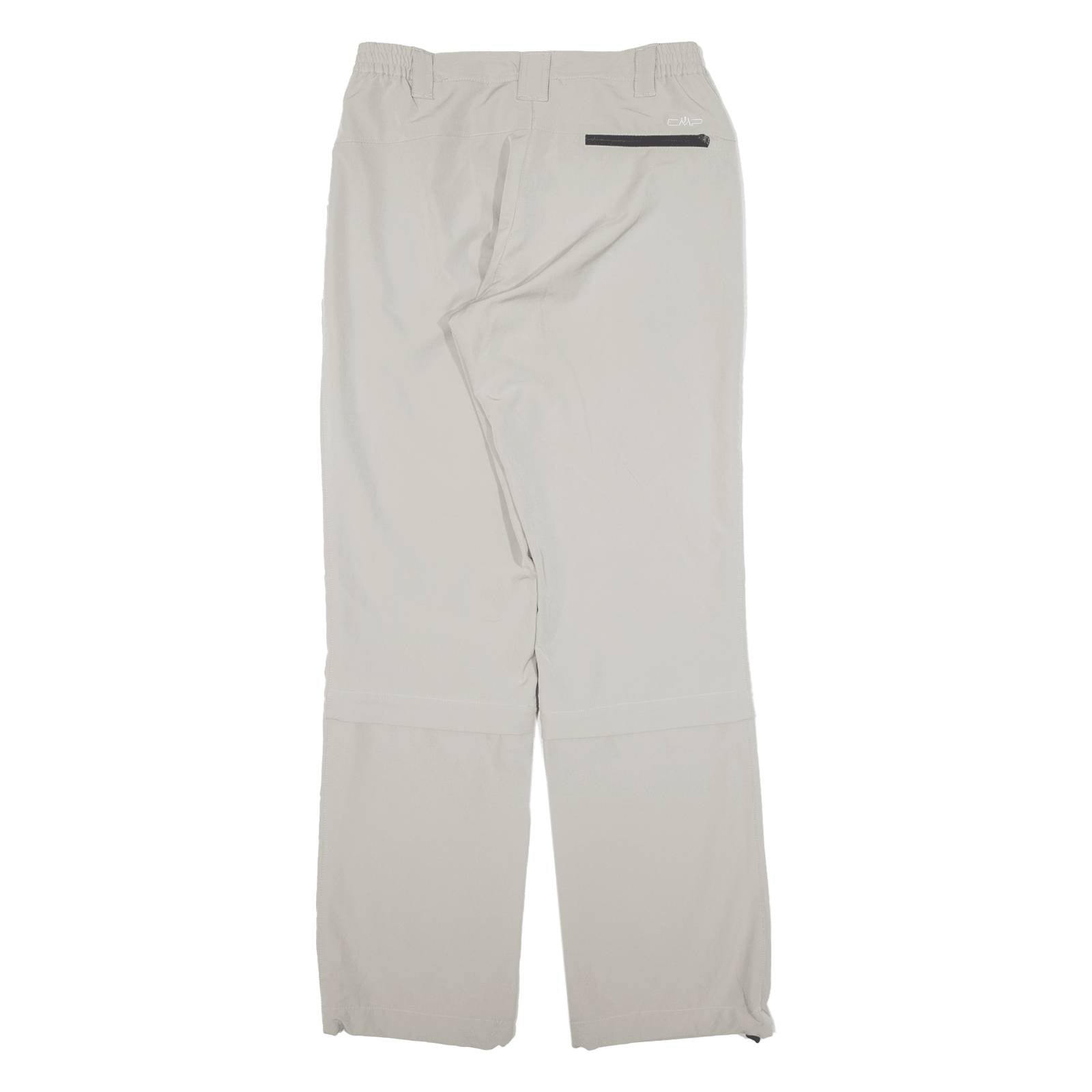CMP Zip-off Womens Trousers Grey Regular Straight W29 L30