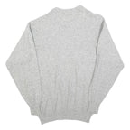 FASHION COLLECTION Mens Grey Beige Green Patterned Jumper Crew Neck Basic Knit M