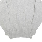 FASHION COLLECTION Mens Grey Beige Green Patterned Jumper Crew Neck Basic Knit M
